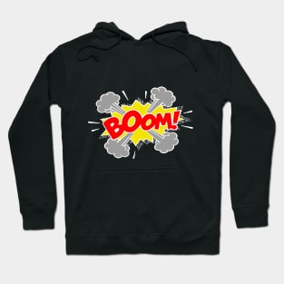 Modern BOOM Onomatopoeia Design Hoodie